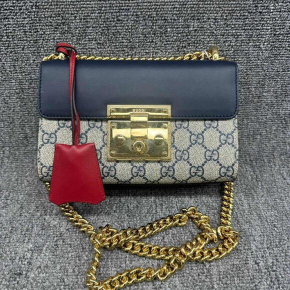 GUCCI Padlock Canvas Shoulder Bag 429-102125 - Picture 2 of 16